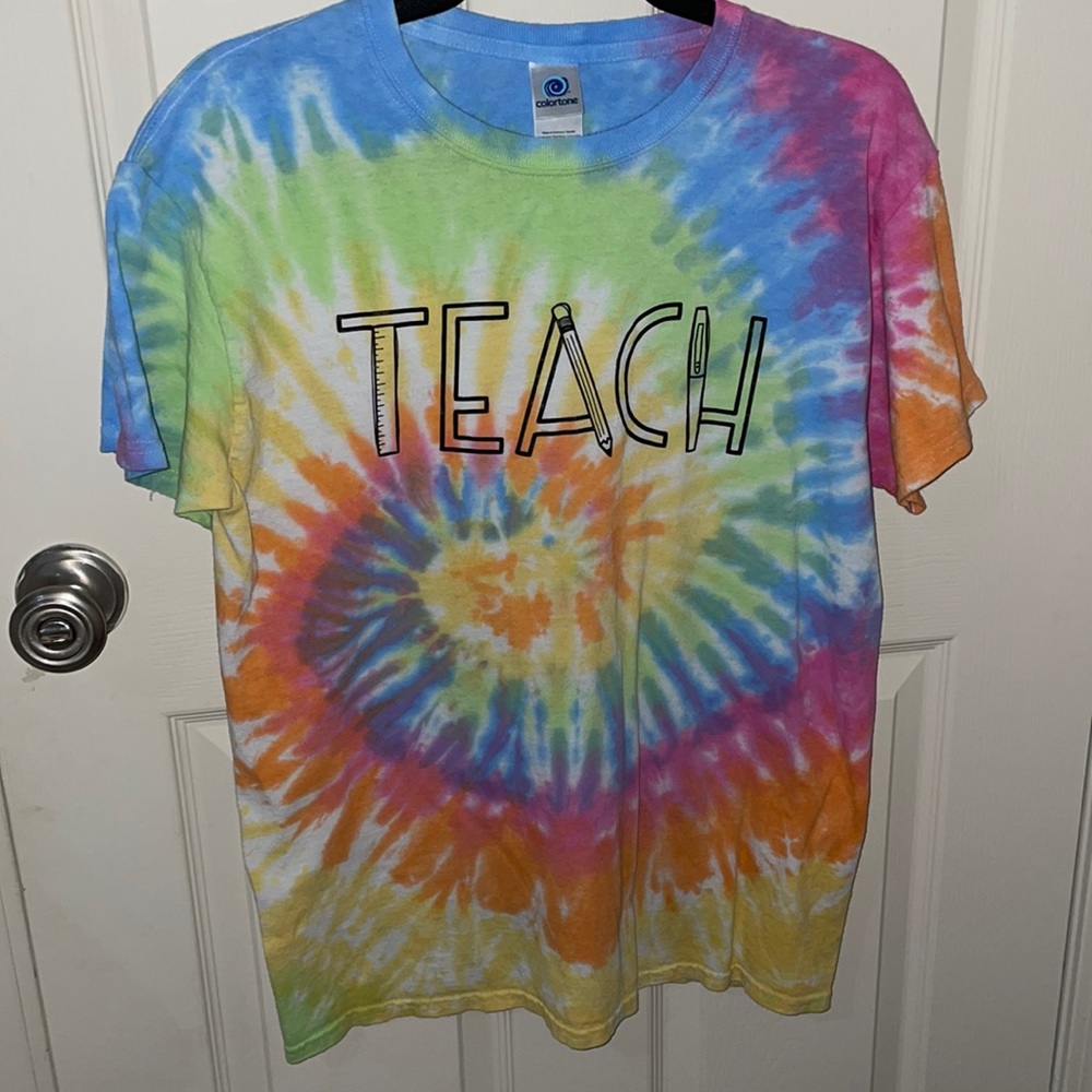 Tie Dye Teacher tee